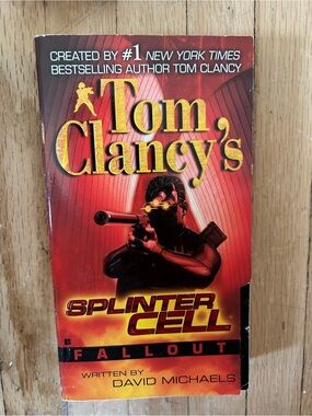 Tom Clancy Splinter Cell Fallout — Men's Book Cover Design (Red)